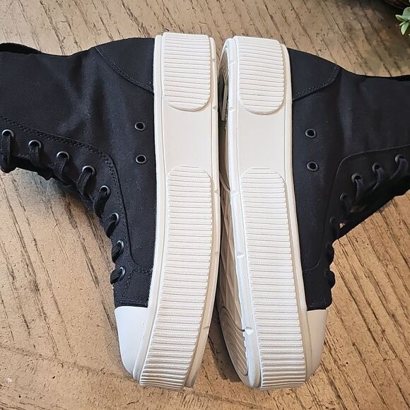 PF. Flyers black platform hightops size 7.5 NWOT - Picture 3 of 8